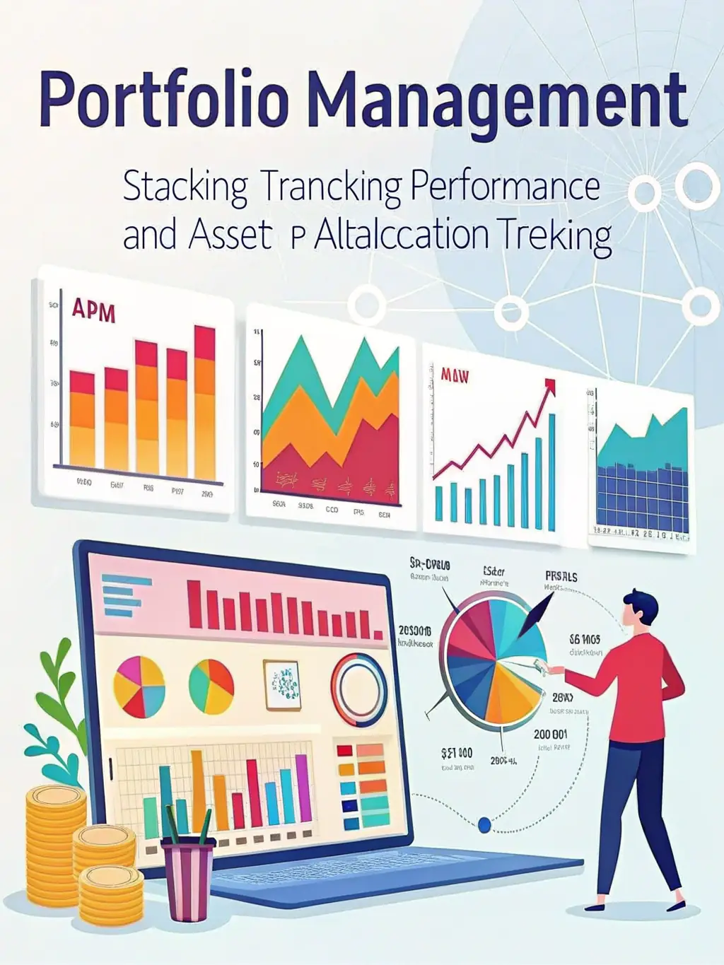 A diverse portfolio of stocks, bonds, and real estate, illustrating the diversification strategies employed by the company.